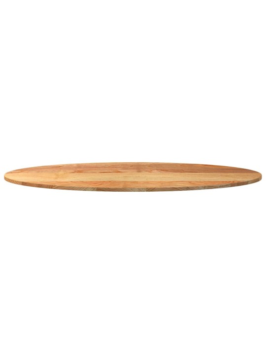 Pöytälevy vaaleanruskea 140x60x2 cm massiivipuu tammi soikea