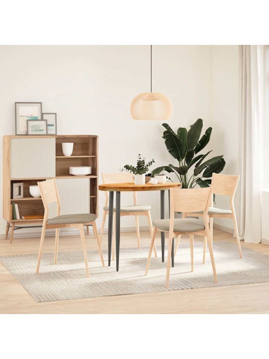 Pöytälevy vaaleanruskea 80x40x4 cm massiivipuu tammi soikea