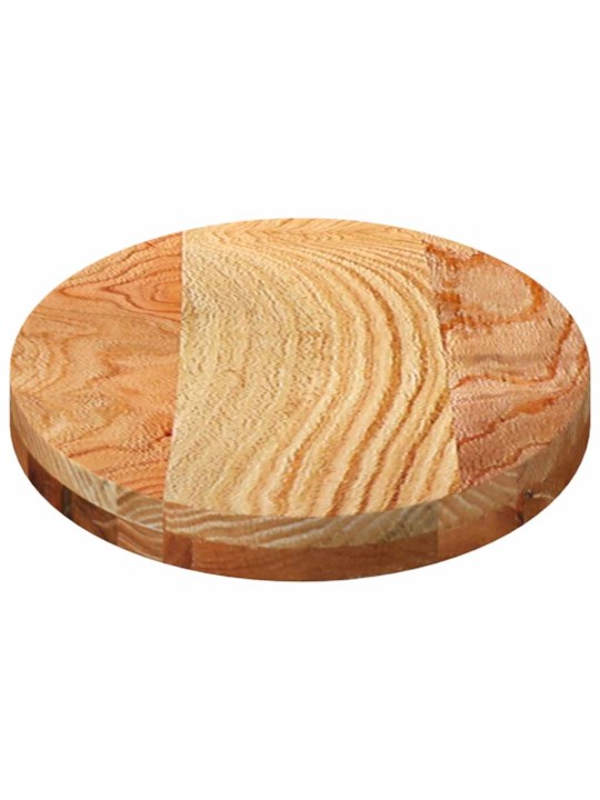 Pöytälevy vaaleanruskea 80x40x4 cm massiivipuu tammi soikea