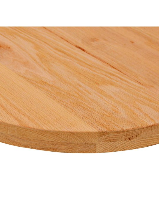 Pöytälevy vaaleanruskea 80x40x4 cm massiivipuu tammi soikea
