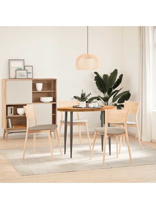 Pöytälevy vaaleanruskea 100x50x4 cm massiivipuu tammi soikea