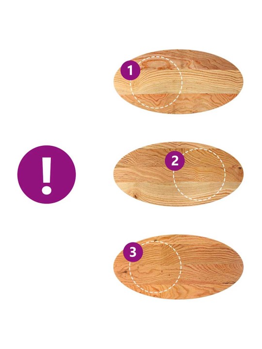 Pöytälevy vaaleanruskea 100x50x4 cm massiivipuu tammi soikea