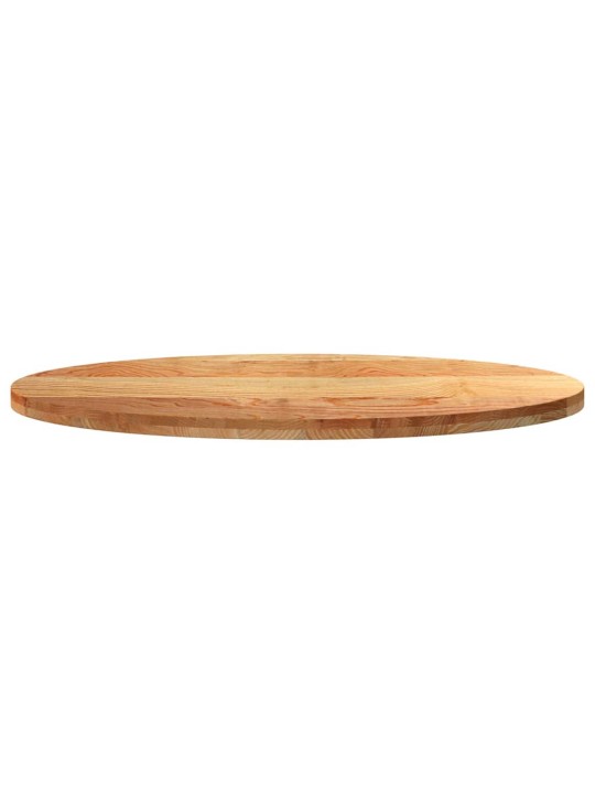 Pöytälevy vaaleanruskea 120x60x4 cm massiivipuu tammi soikea
