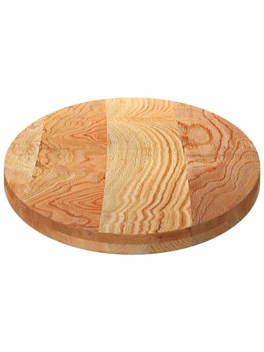 Pöytälevy vaaleanruskea 120x60x4 cm massiivipuu tammi soikea