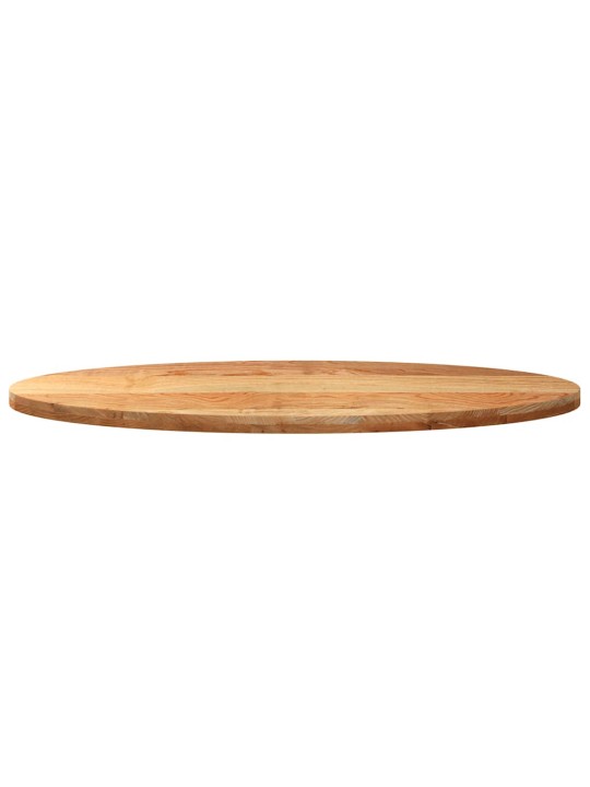 Pöytälevy vaaleanruskea 140x60x4 cm massiivipuu tammi soikea