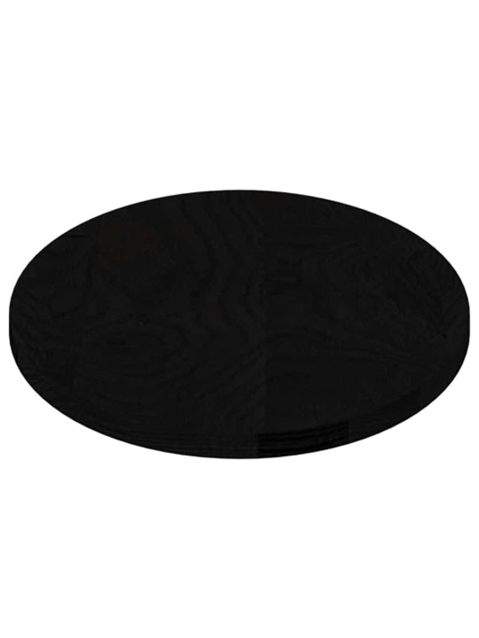Pöytälevy tummanruskea 80x40x2 cm massiivipuu tammi soikea