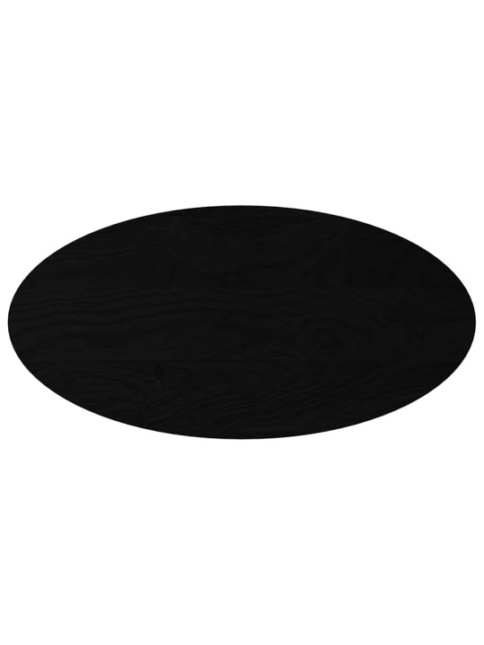 Pöytälevy tummanruskea 100x50x2 cm massiivipuu tammi soikea