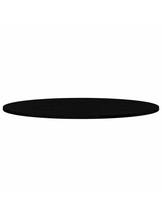 Pöytälevy tummanruskea 100x50x2 cm massiivipuu tammi soikea