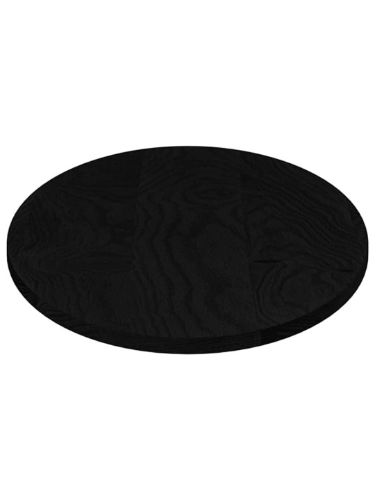 Pöytälevy tummanruskea 100x50x2 cm massiivipuu tammi soikea