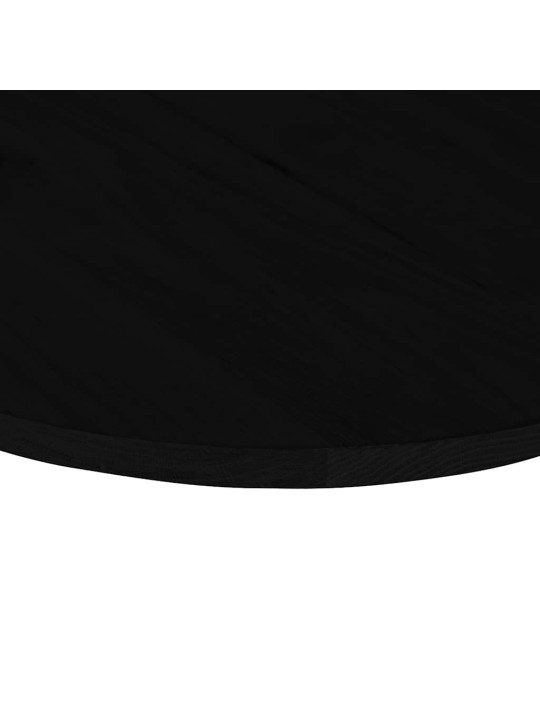 Pöytälevy tummanruskea 100x50x2 cm massiivipuu tammi soikea