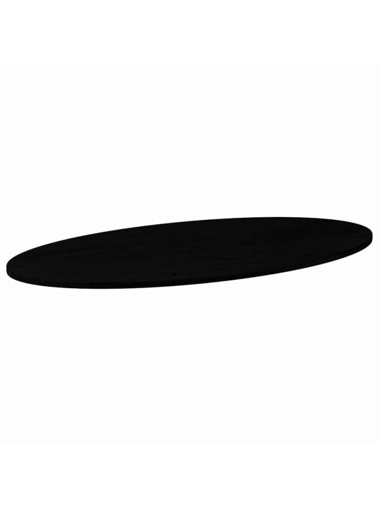 Pöytälevy tummanruskea 120x60x2 cm massiivipuu tammi soikea