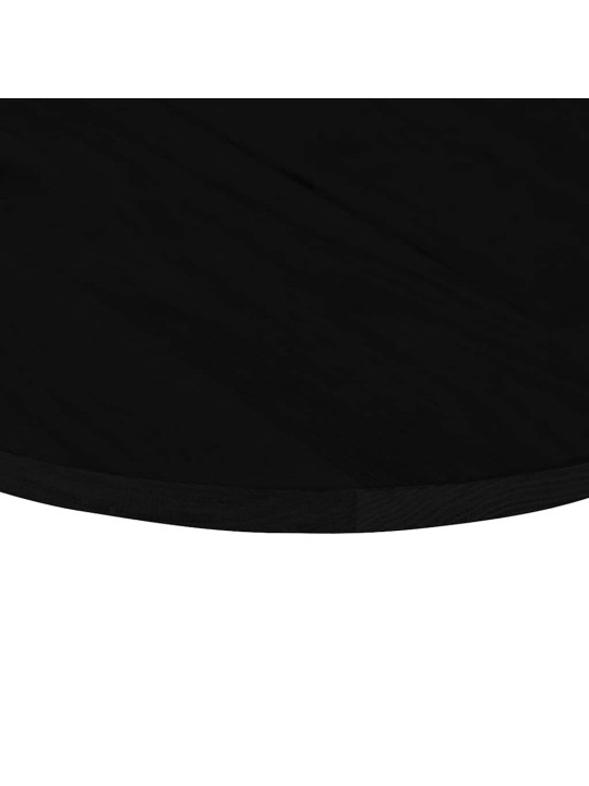 Pöytälevy tummanruskea 120x60x2 cm massiivipuu tammi soikea