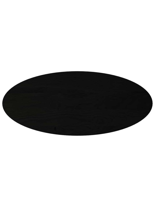 Pöytälevy tummanruskea 140x60x2 cm massiivipuu tammi soikea