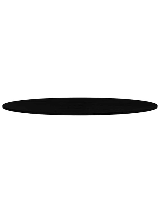 Pöytälevy tummanruskea 140x60x2 cm massiivipuu tammi soikea