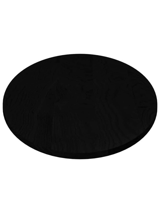 Pöytälevy tummanruskea 140x60x2 cm massiivipuu tammi soikea