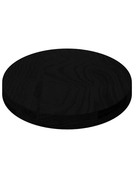 Pöytälevy tummanruskea 80x40x4 cm massiivipuu tammi soikea