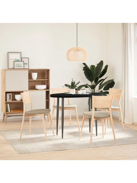 Pöytälevy tummanruskea 100x50x4 cm massiivipuu tammi soikea