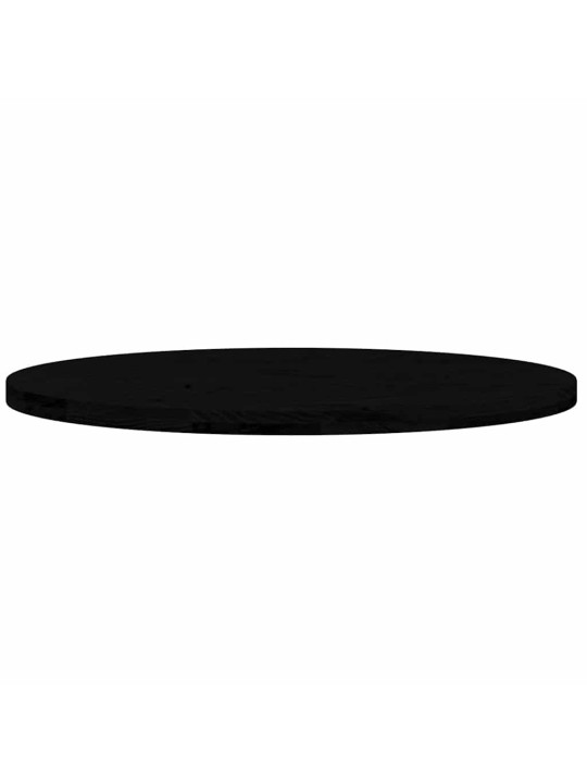 Pöytälevy tummanruskea 100x50x4 cm massiivipuu tammi soikea