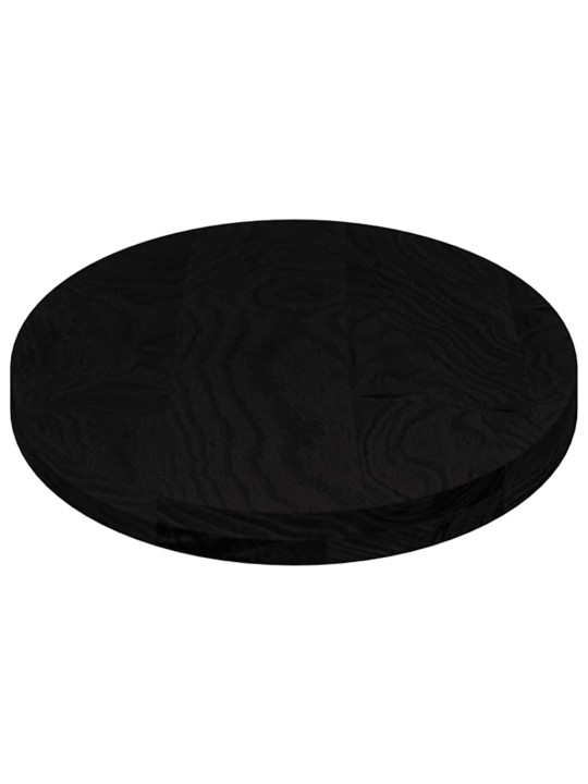 Pöytälevy tummanruskea 100x50x4 cm massiivipuu tammi soikea