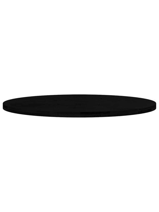 Pöytälevy tummanruskea 120x60x4 cm massiivipuu tammi soikea