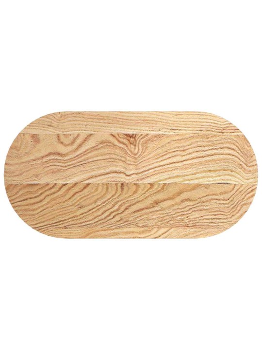 Pöytälevy 80x40x2 cm massiivipuutammea ovaali