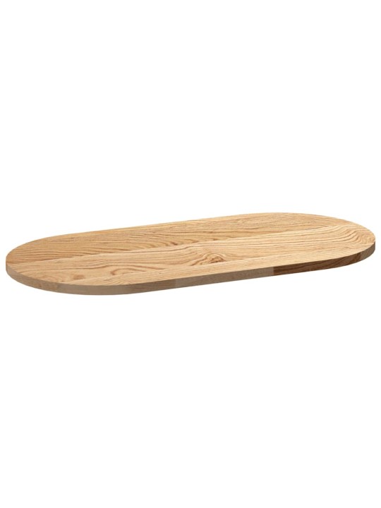 Pöytälevy 80x40x2 cm massiivipuutammea ovaali