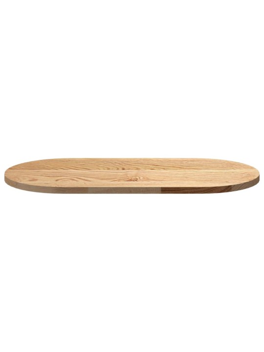 Pöytälevy 80x40x2 cm massiivipuutammea ovaali