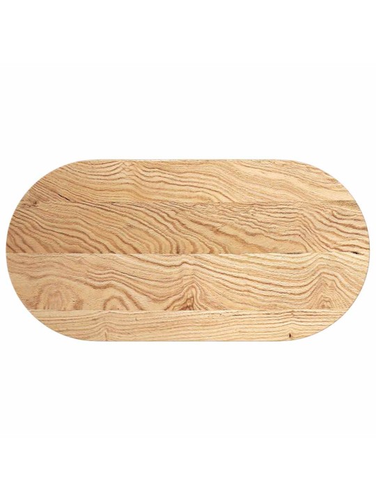 Pöytälevy 100x50x2 cm massiivipuutammea ovaali