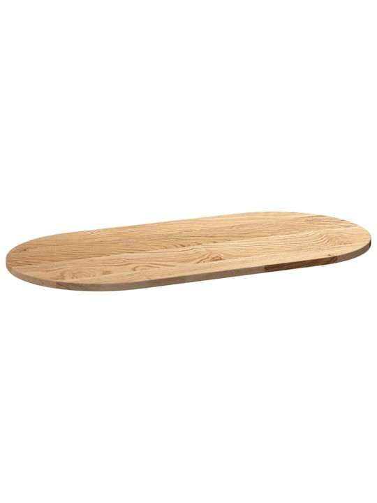 Pöytälevy 100x50x2 cm massiivipuutammea ovaali