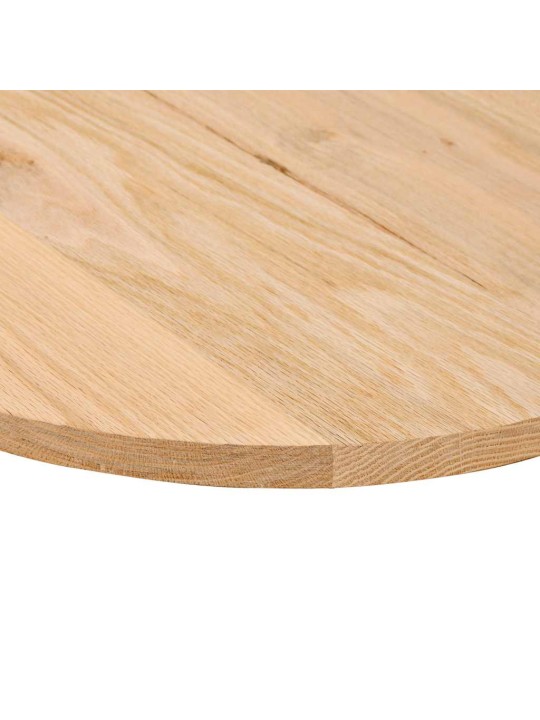 Pöytälevy 100x50x2 cm massiivipuutammea ovaali