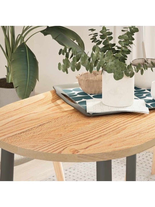 Pöytälevy 100x50x2 cm massiivipuutammea ovaali