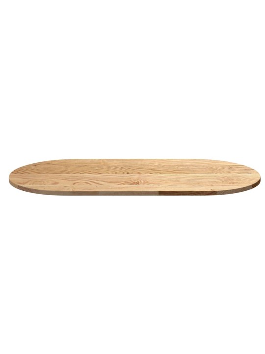 Pöytälevy 120x60x2 cm massiivipuutammea ovaali