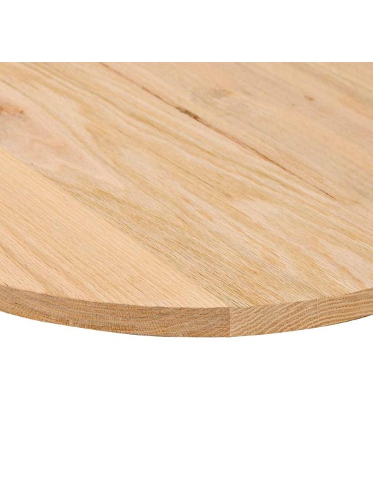 Pöytälevy 140x60x2 cm massiivipuutammea ovaali