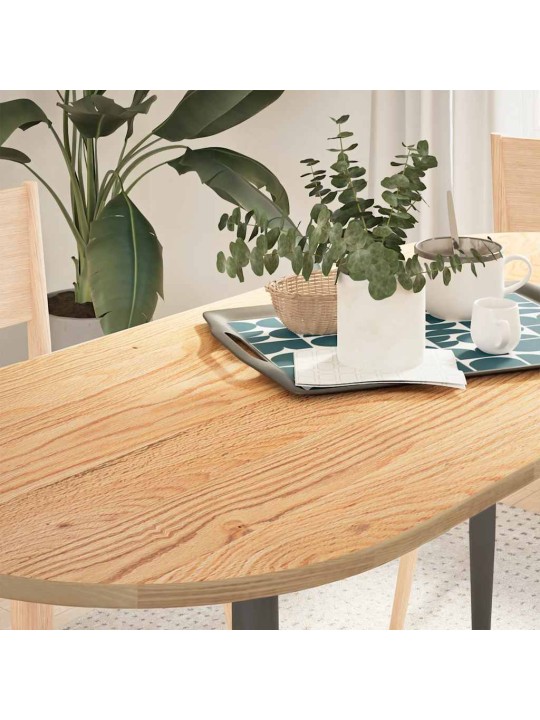 Pöytälevy 140x60x2 cm massiivipuutammea ovaali