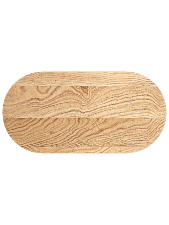 Pöytälevy 80x40x4 cm massiivipuuta tammi soikea