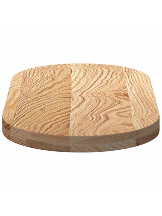 Pöytälevy 80x40x4 cm massiivipuuta tammi soikea