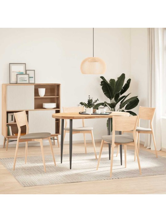Pöytälevy 120x60x4 cm massiivipuutammea ovaali