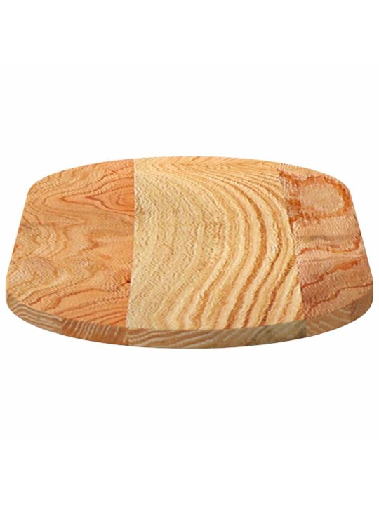 Pöytälevy vaaleanruskea 80x40x2 cm massiivipuu tammi soikea