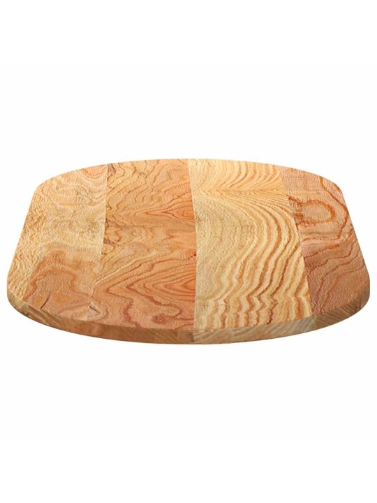 Pöytälevy vaaleanruskea 100x50x2 cm massiivipuu tammi soikea