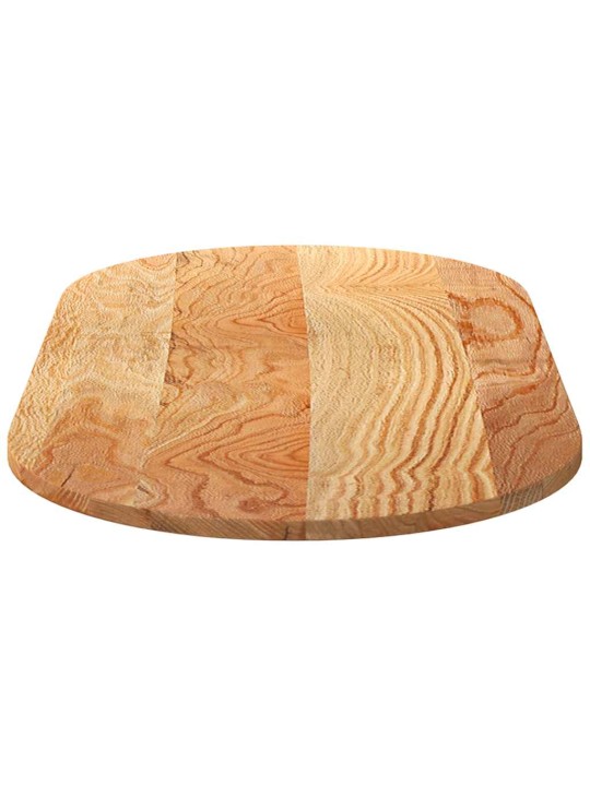 Pöytälevy vaaleanruskea 120x60x2 cm massiivipuu tammi soikea