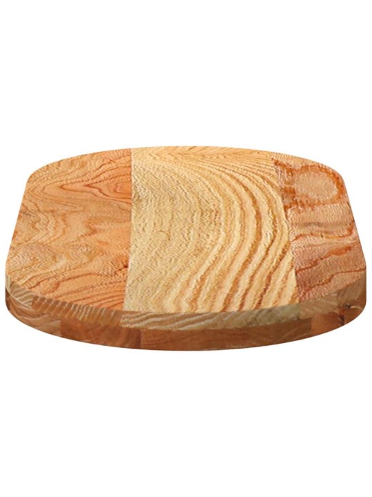 Pöytälevy vaaleanruskea 80x40x4 cm massiivipuu tammi soikea