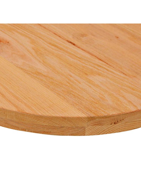 Pöytälevy vaaleanruskea 80x40x4 cm massiivipuu tammi soikea