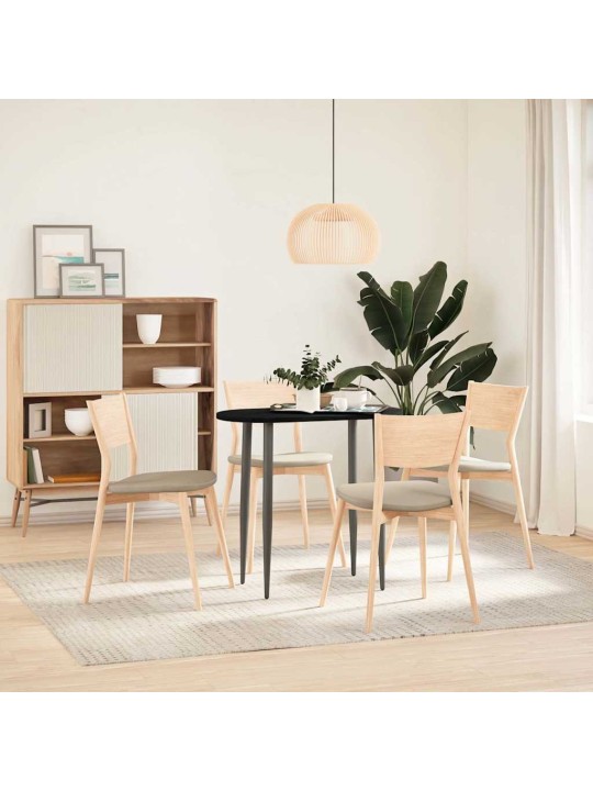 Pöytälevy tummanruskea 80x40x2 cm massiivipuu tammi soikea