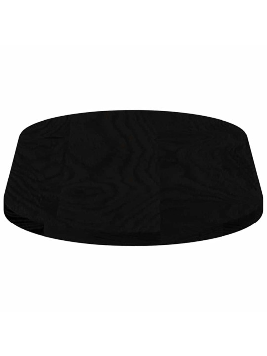 Pöytälevy tummanruskea 80x40x2 cm massiivipuu tammi soikea