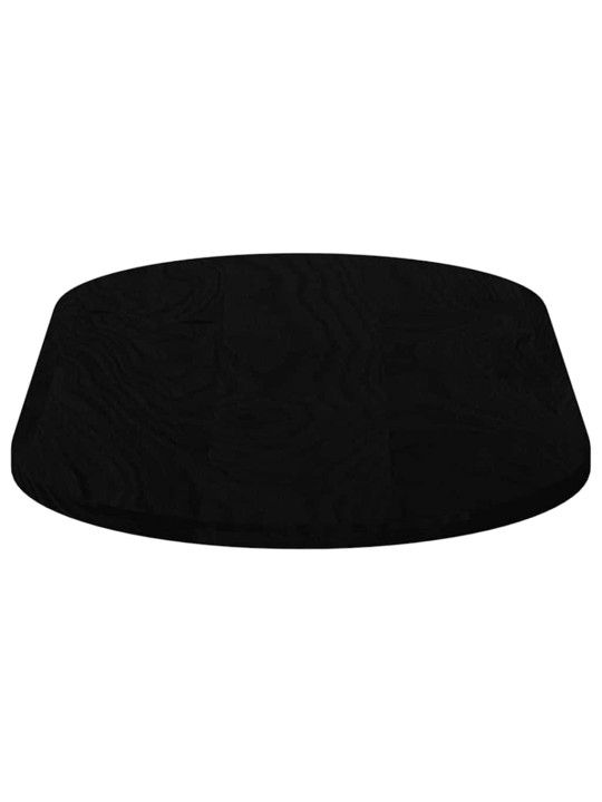 Pöytälevy tummanruskea 100x50x2 cm massiivipuu tammi soikea