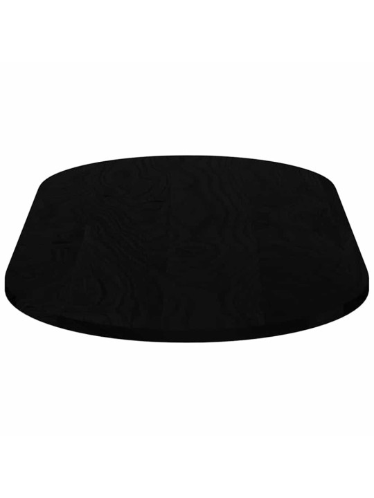 Pöytälevy tummanruskea 120x60x2 cm massiivipuu tammi soikea