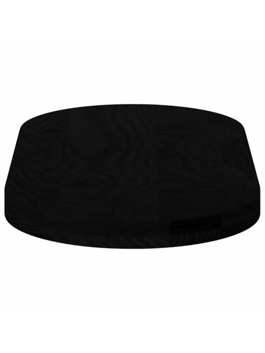 Pöytälevy tummanruskea 80x40x4 cm massiivipuu tammi soikea