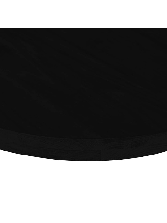 Pöytälevy tummanruskea 120x60x4 cm massiivipuu tammi soikea