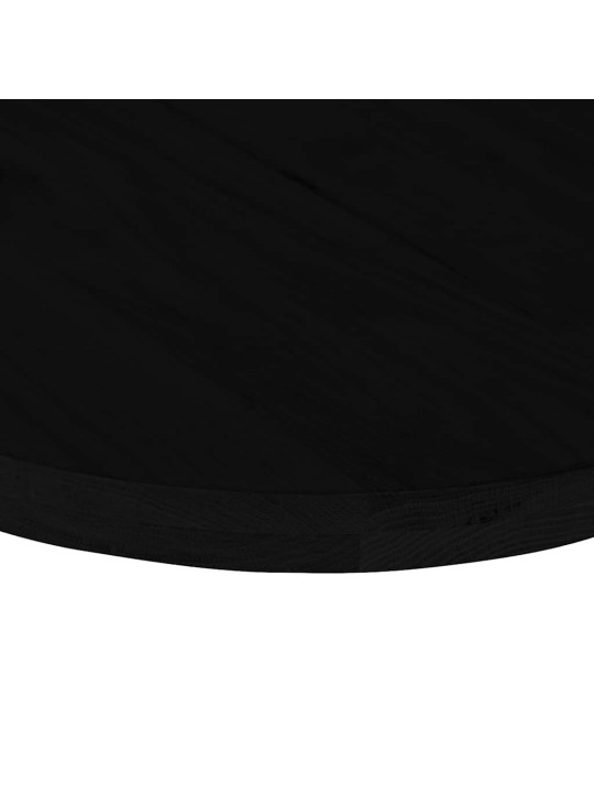 Pöytälevy tummanruskea 140x60x4 cm massiivipuu tammi soikea