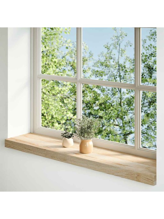 ikkunalaudat 2 kpl Käsittelemätön 70x20x2 cm massiivipuutammea